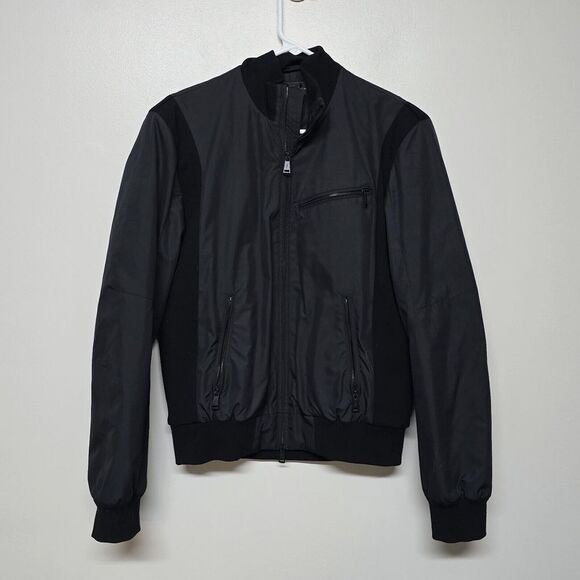 Ralph Lauren Black Label‎ Bomber Moto Jacket Lightweight Athletic Casual Sz S - Picture 1 of 9